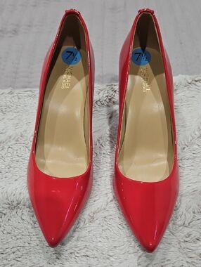 Michael Kors Red Patent Pointed Toe Pumps